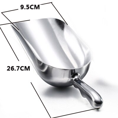 Boule à glace en alliage d'aluminium, 1080ML, pour grains de glace, grains de café, cuillères, grattoir à glace, outil de rangement de cuisine, cuillère à café: 680ml