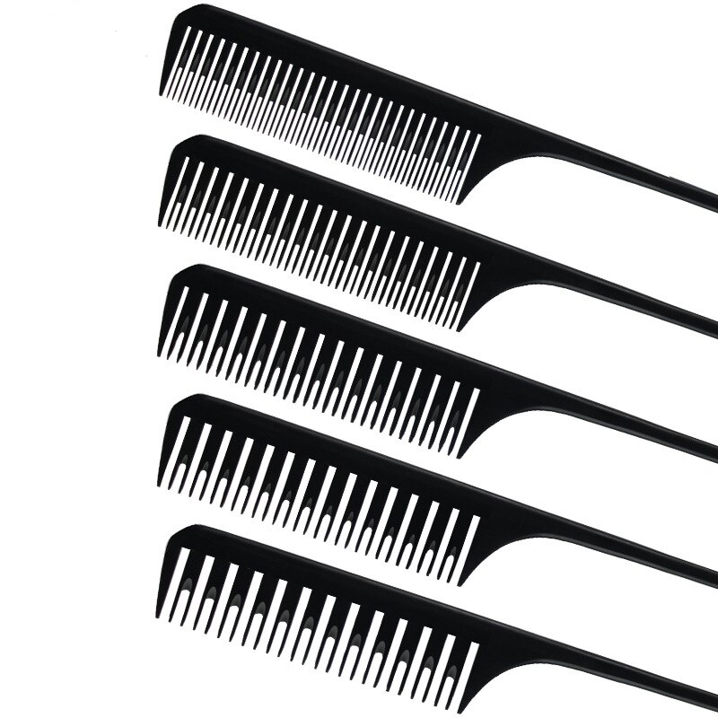 Hairdressing Comb Steel Tip Tail Pick Dyeing Comb Salon Highlighting Hair Comb Anti Static Barber Hair Cutting Comb