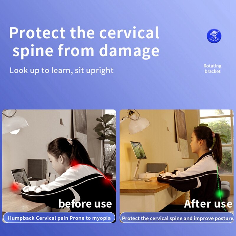 Foldable Laptop Stand All-In-One Laptop Stand 360° Rotation Adjustable Height Folding Stand Base Swivel Tablet Stand