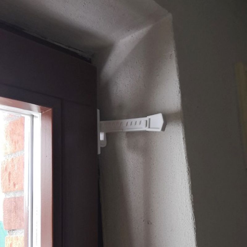 ABS Window Brace With Screws Window Sash Lock Child Safety Window Latch Window Stay Catch P31A
