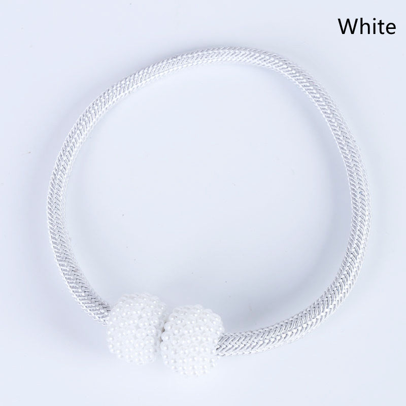 Hebilla magnética para soporte de cortina, Clips para cortina, correa de lazo, accesorios para decoración del hogar: Verde claro / 55-90 cm