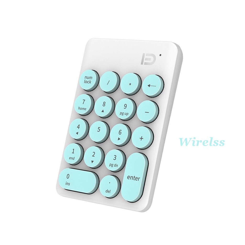 Wireless Number Keypad Accounting Keyboard ireless Digital Keyboard USB Number Pad 18 Keys Mini Numeric Keypad For Laptop PC