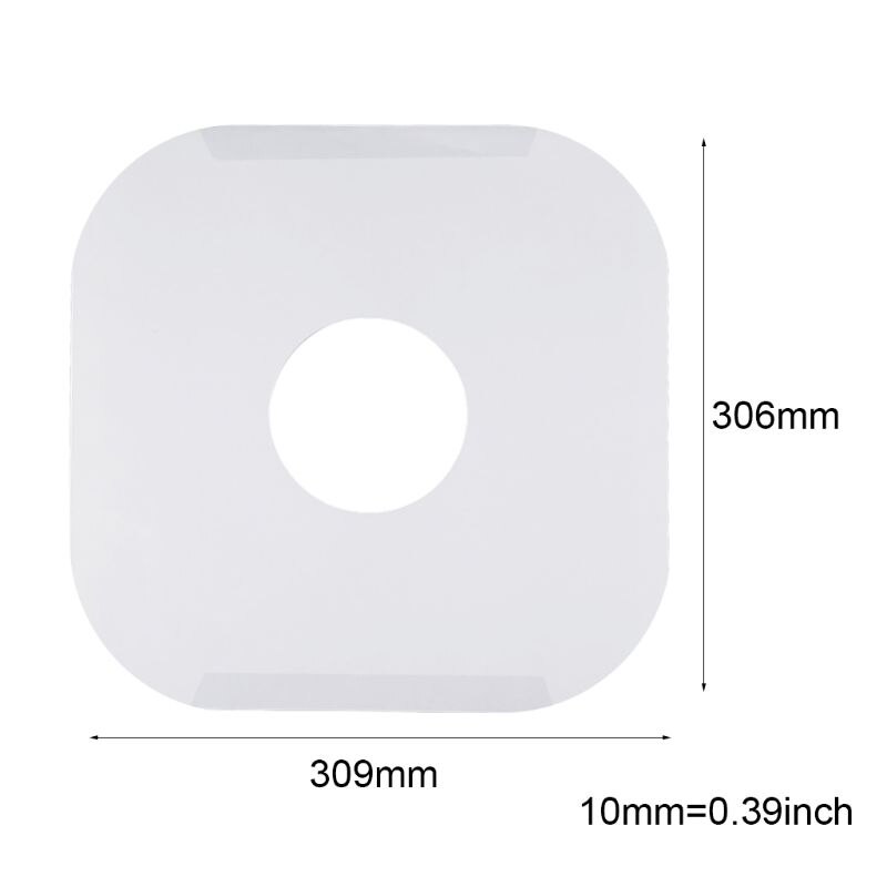 10PCS Anti-static White Kraft Paper Record Inner Bag Sleeves Protectors For 12 Inches Vinyl Record With Hole and Rounded Corners