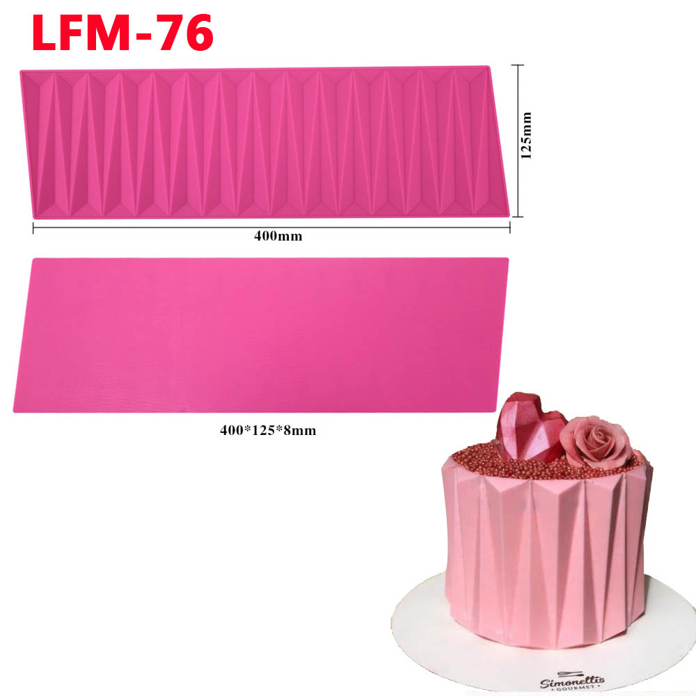 3D Origami Silicone Cake Lace Mold Fondant Moulds Cake Decorating Tool Border Decoration Lace Mold kitchen Bakeware
