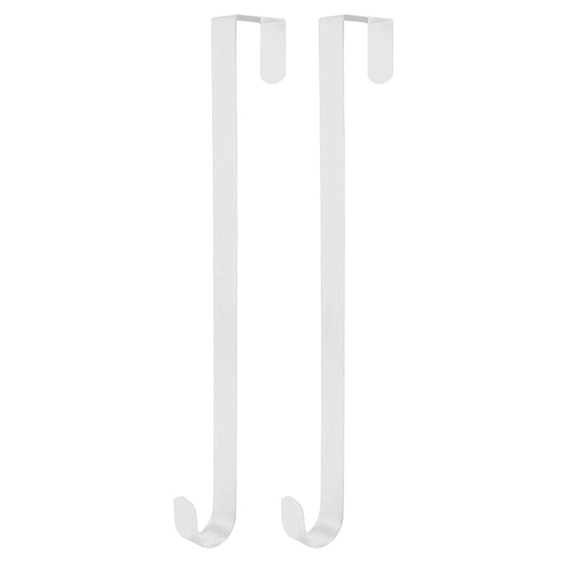 2 stuks metalen kranshangers voor over de deur, haken voor kerstkransen, seizoensgebonden opbergers voor thuis, kranshanger voor aan de voordeur: Default Title