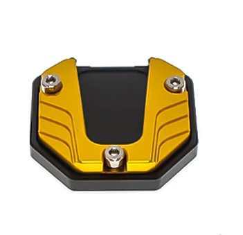 Universele Motorfietsen Kickstand Extender Voet Zijstandaard Verlengstuk Voetsteun Plaat Motorfiets Accessoires: Goud