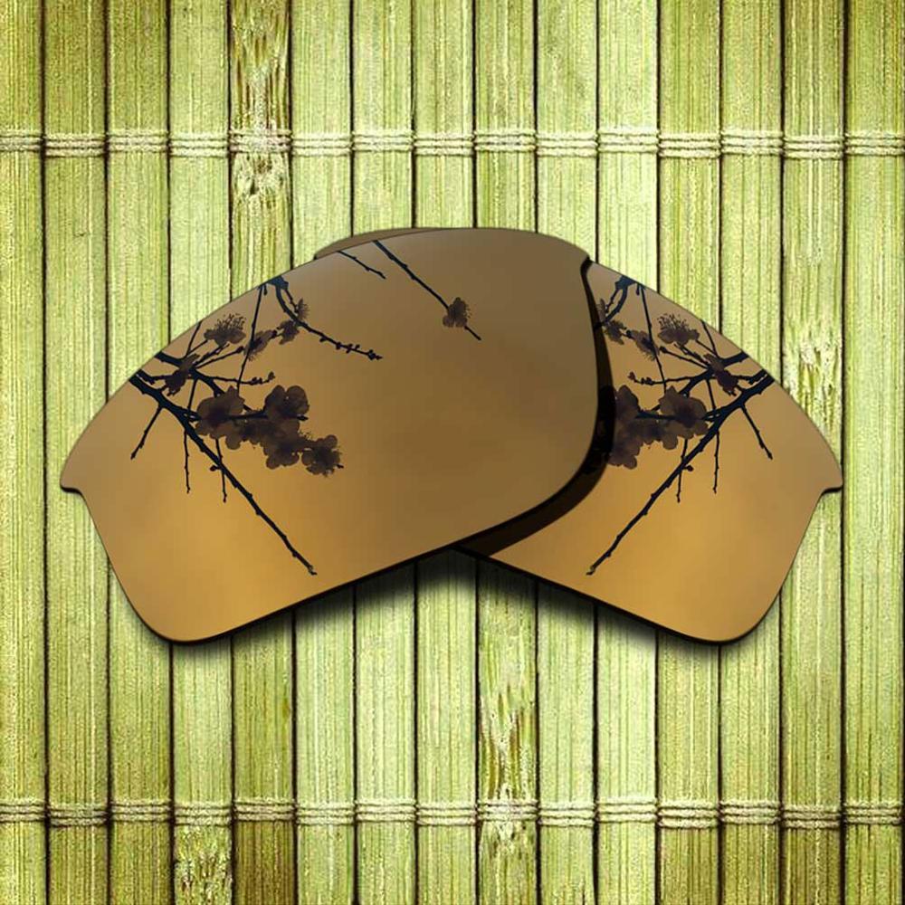Polarized Replacement Lense For-Oakley Bottle Rocket Sunglasses Frame True Color Mirrored Coating - Options: Copper