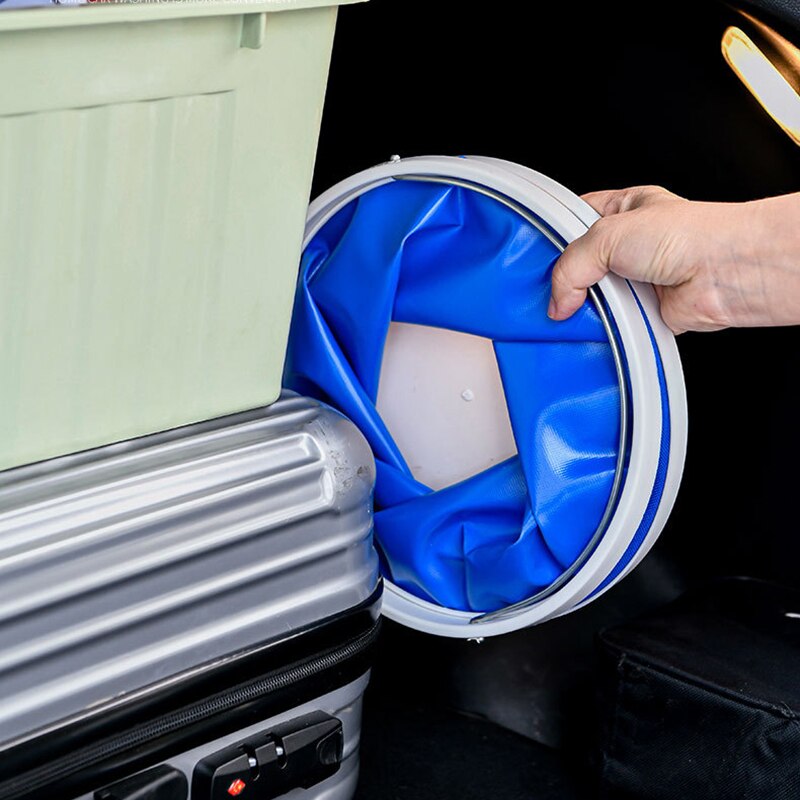 Balai télescopique pour lavage de voiture, 9l, avec seau pliable, détachable, double usage, Chenille, serviette de nettoyage, accessoires automobiles