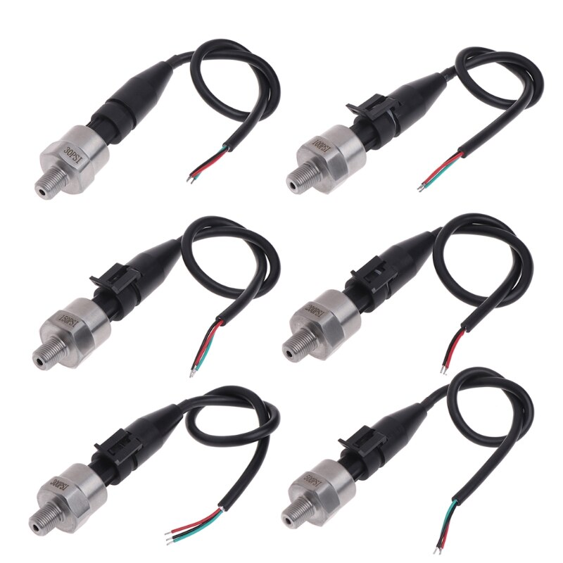 DC 5V 1/8NPT Pressure Transducer Transmitter Sensor Stainless Steel Oil Air Water