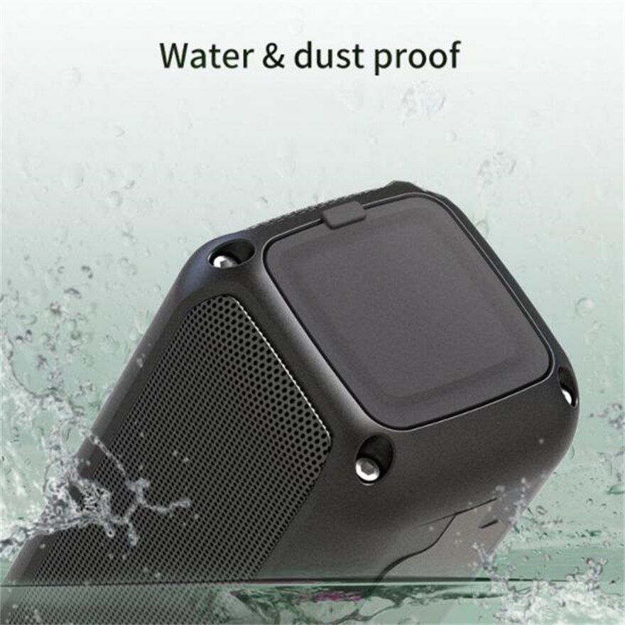 Wasserdichter lautsprecher, 4000- mah-powerbank, radio, usb-stereo-bluetooth-musikbox, soundbar, outdoor-lautsprecher, tragbare audio-taschenlampe
