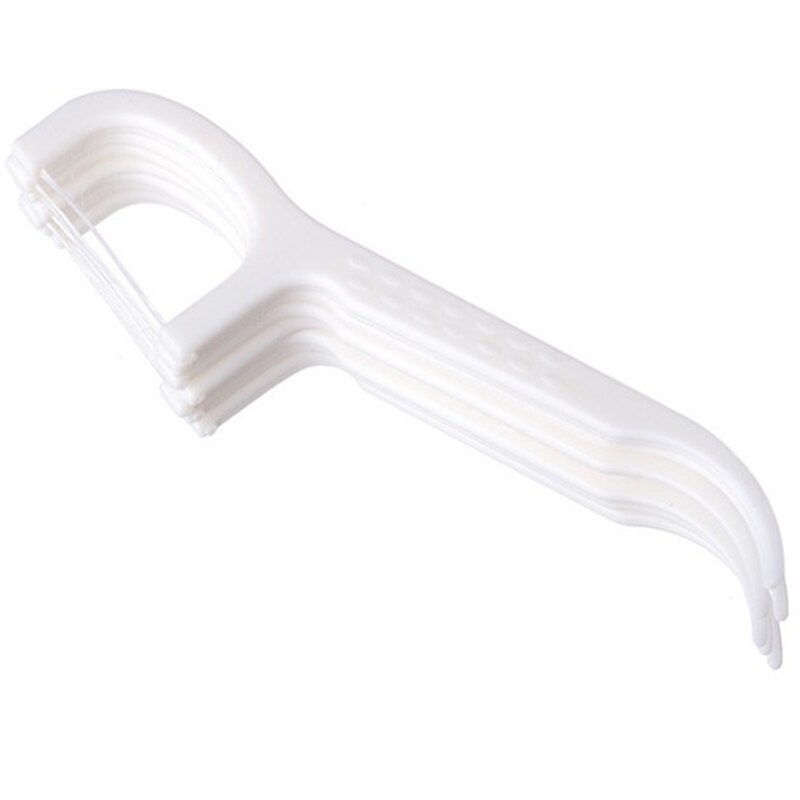 50pcs Dental Floss L Shape Push-Pull Interdental Brush Teeth Stick Toothpicks tooth thread Clean Between Teeth Floss Brushes