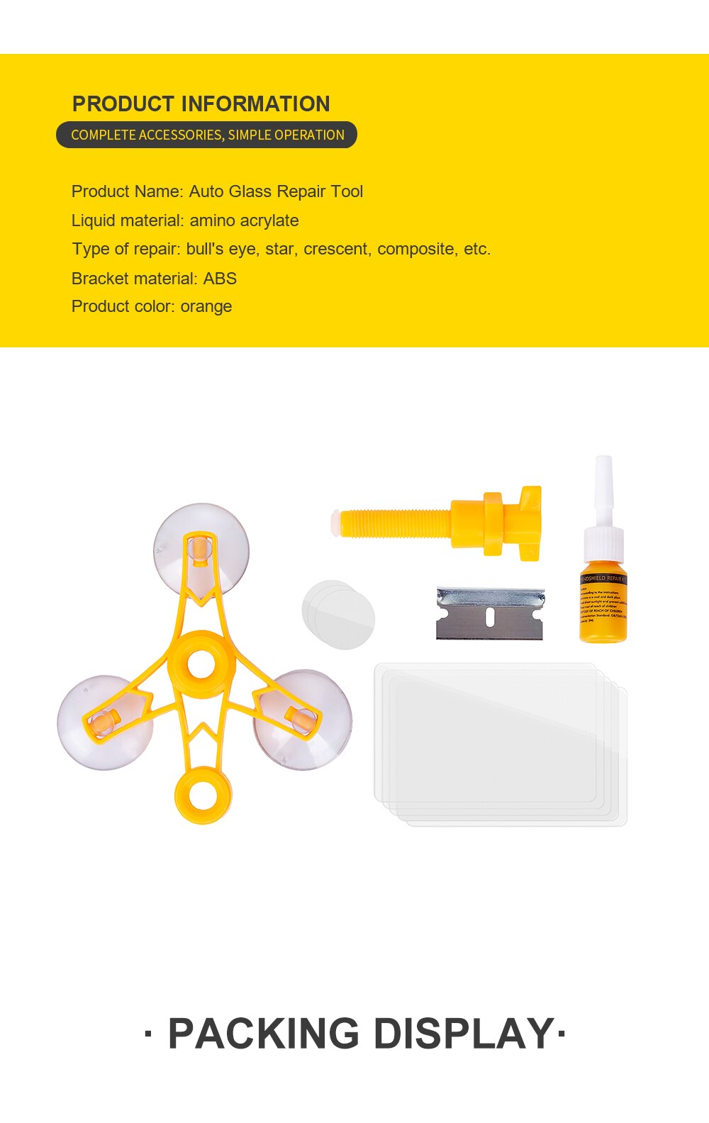 Car Window Glass Repair Resin Curing Glue Windshield Repair Kit Glass Scratch Crack Restore Car Styling DIY Window Repair Tools