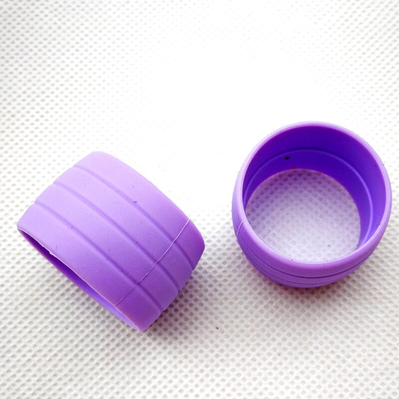 1 Paar Fahrrad Silikon Gummiband Befestigungs Ring Anti-Überspringen Stecker Wasserdichte Tragen Beständig BüGel Silikon Schleifen für Straße Fahrrad Bar Band YS-Kaufen: LILA