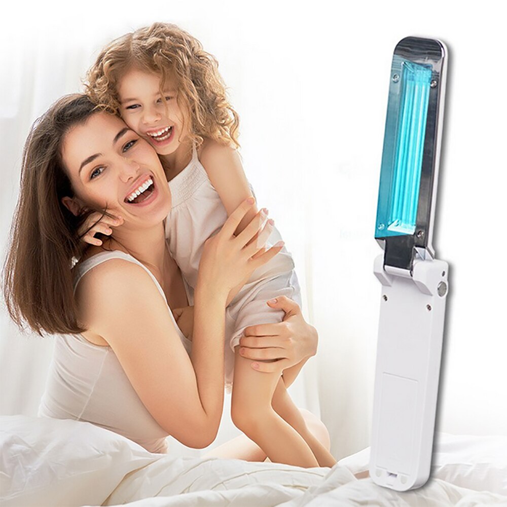Lámpara de OZONO UV portátil, lámpara ultravioleta de desinfección, germicida, esterilización, para coche, Hotel, alimentación USB,