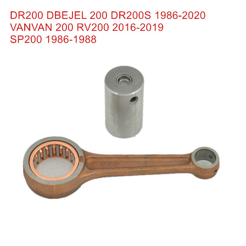 Motorcycle Conrod Parts Connecting Rods Kit For Suzuki DR200 DR200S Dbejel 1986 Vanvan200 RV200 16-19 SP200 86-88 Crank Rod