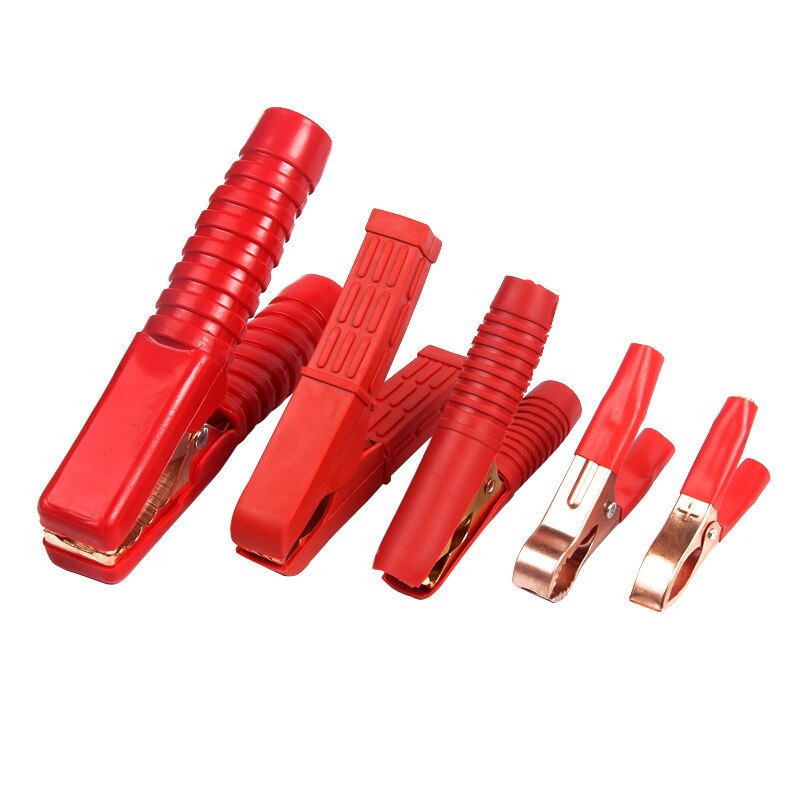 Uxcell 8-Pair Insulated Testing Hook Clips – Colored Plastic Cover, 42x12mm, For Multimeter Leads & Electrical Testing