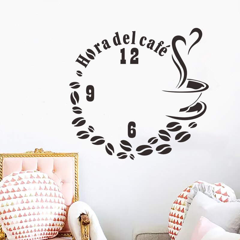 Autocollants de café en vinyle, citation d'art Mural, décoration de Restaurant, de cuisine, de boutique, autocollants muraux amovibles, décor de maison: 14