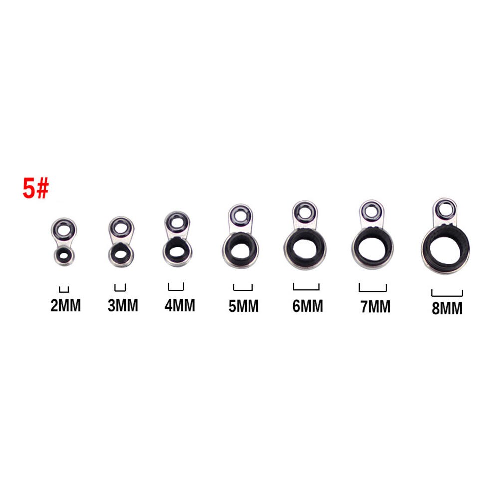 Teleskopiske hav fiskestang guide ringe 2/3/4/5/6/7/8/9/10/11/12/13/14/15mm diameter sten fiskestang guider ring reparation: -en