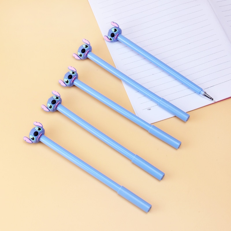Stitch Gel Pen Cute 0.5 mm Black Ink Signature pen office School writing Supplies Stationery
