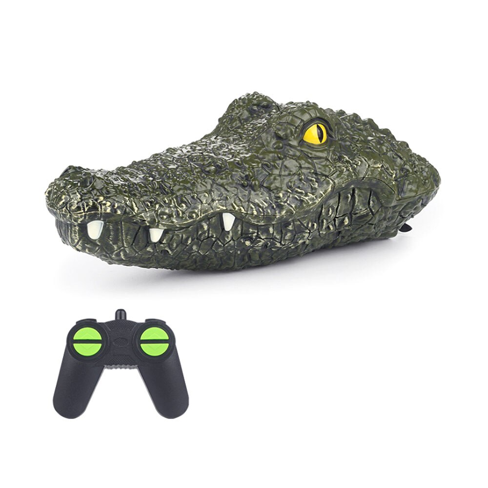 2 In 1 Crocodile Head 2.4G Electric Remote Control Racing Boat Joke Maker Fun Novelty Simulation Spoof Baby Toys: B battery