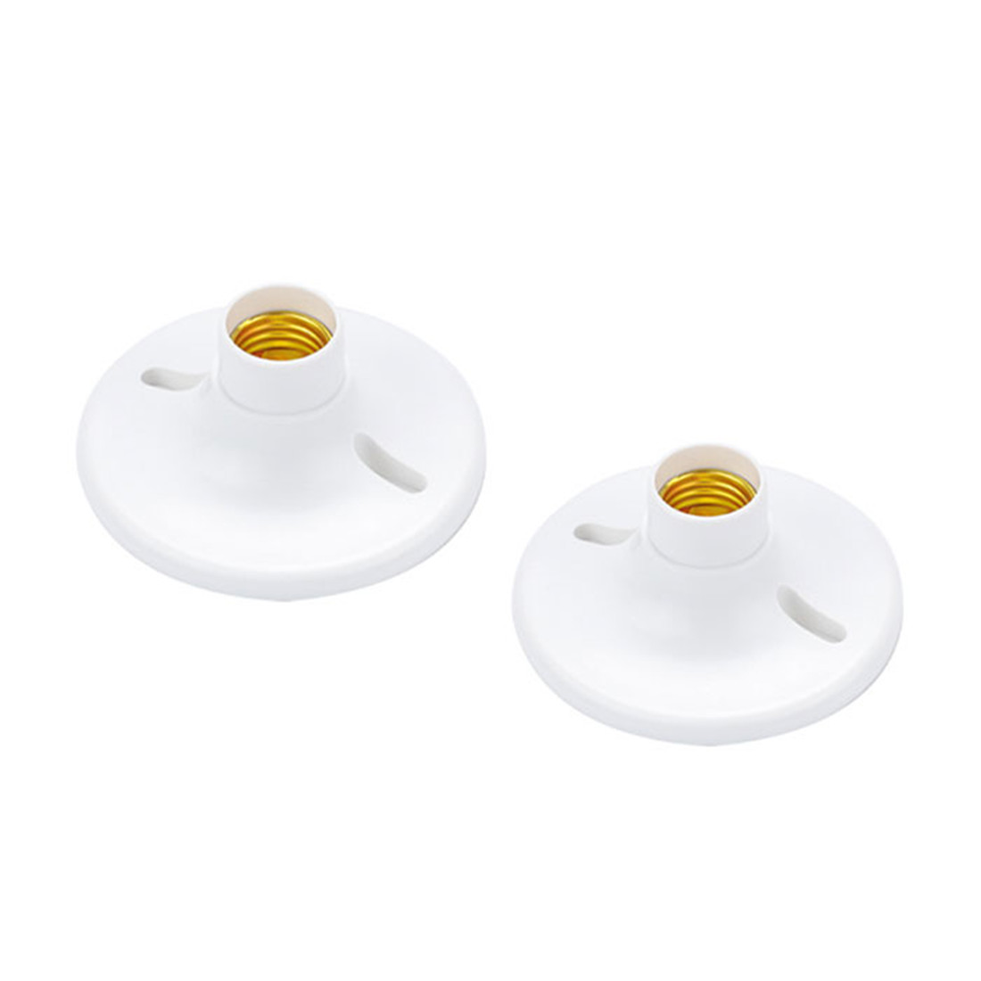 2/6/15 Stück D12cm E27 Steckdose Kasten montieren Kunststoff Mittel Base E26 Lampenfassung 118mm E27 Fassung für Deckenleuchte 220V 4A