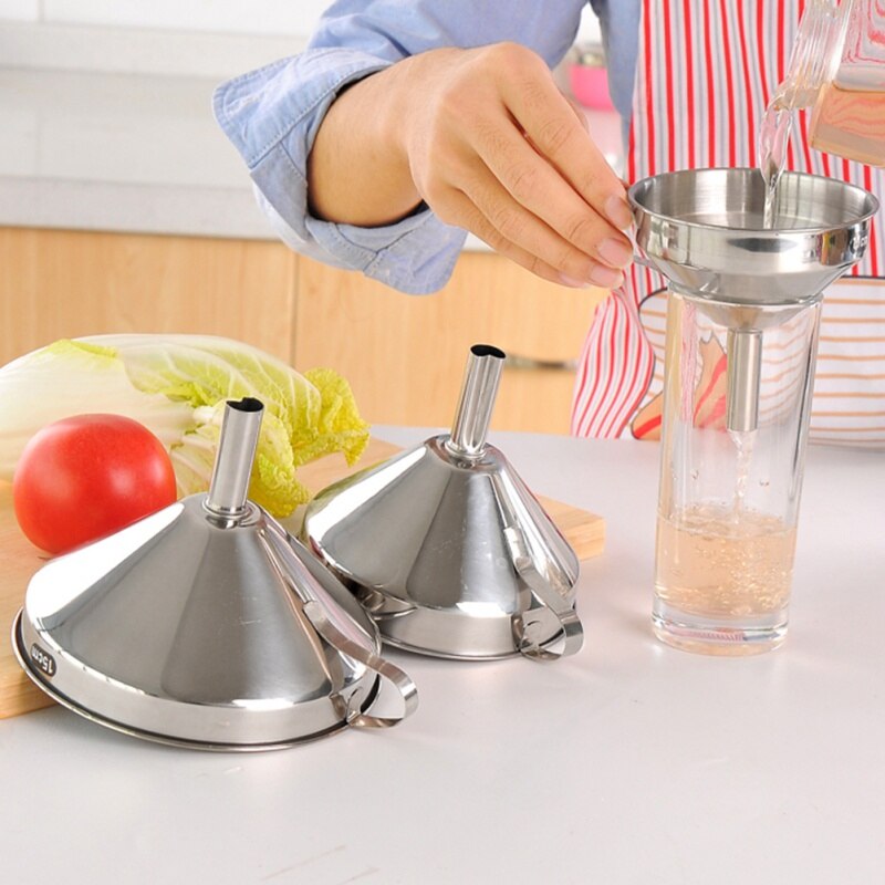 Neue Multifunktionale Edelstahl Trichter Utensilien Wein Trichter Haushalt Trichter Universal Kegel Kaffee Trichter S/M/L