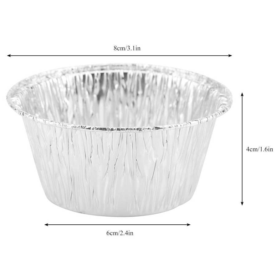 Molde desechable para Tartas, molde de aluminio para huevos, plato redondo para Tartas, moldes para tartas