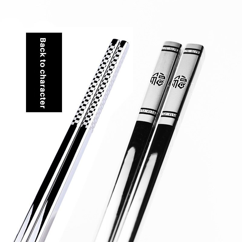 1 para chińnarty smok pałeczki ze stali nierdzewnej antypoślizgowy Sushi pałeczki robić jedzenia przenośne chińskie zdrowe jedzenie trzymać zastawa stołowa