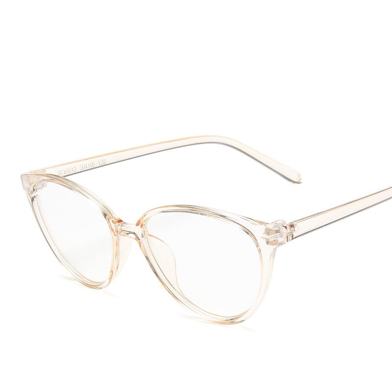 Gafas sencillas de ojo de gato para mujer, lentes ópticas transparentes, planas: no5