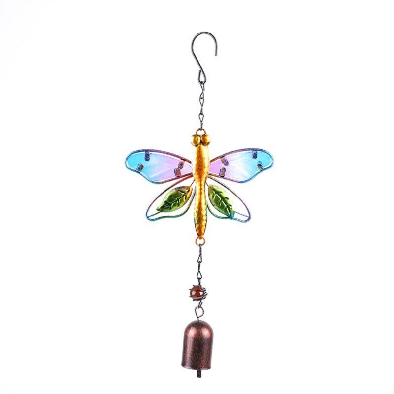 Vogel Wind Chime Voor Muur Raam Deur Wind Bell Opknoping Ornamenten Beeldje Creatieve Metalen Windgong Bel Miniatuur Craft: B1