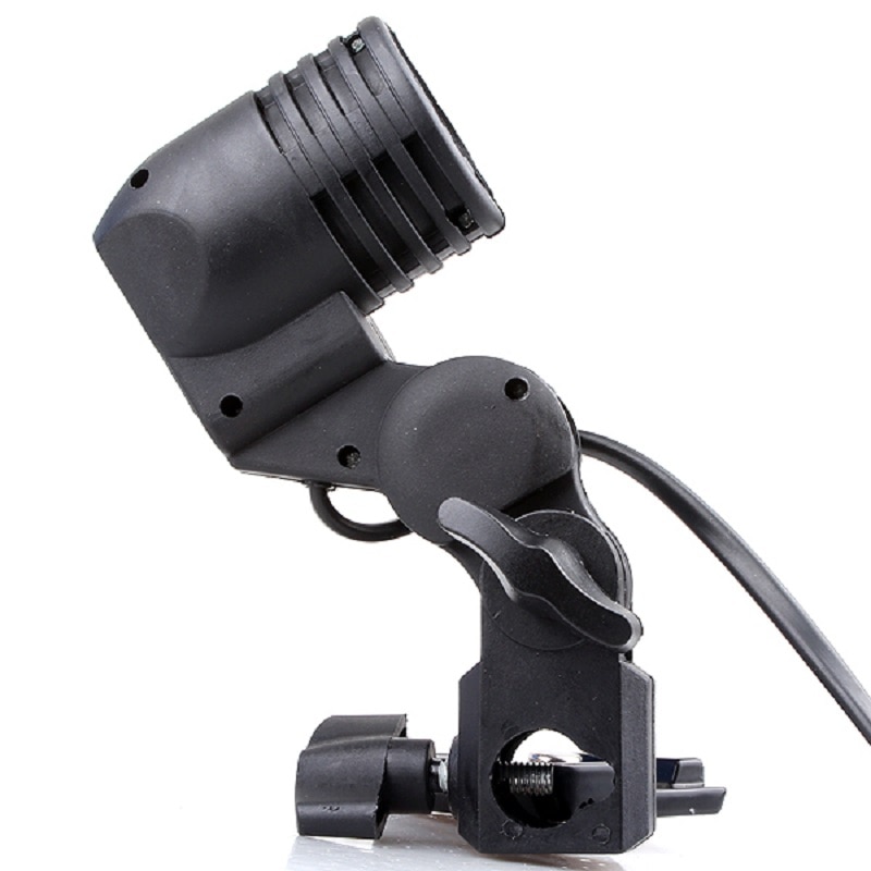 Photo Video Light Lamp Bulb Holder E27 Socket Slave Flash Swivel Bracket Studio for LED GODOX Strobe S45 S45T SY3000 SY8000