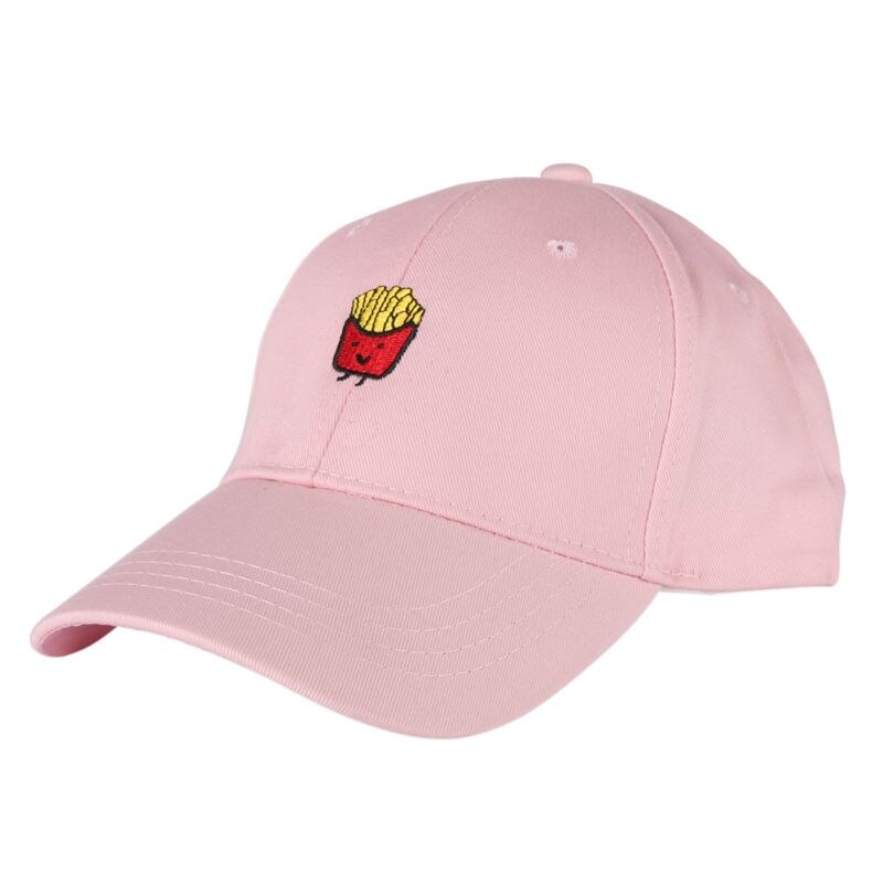 NEUE unisex Tennis Hütte Kartoffelchips Stickerei Hysteresenhüte Kappen Einstellbare Hüfte-hüpfen Sport Kappen Baseball Golf Hütte: Rosa