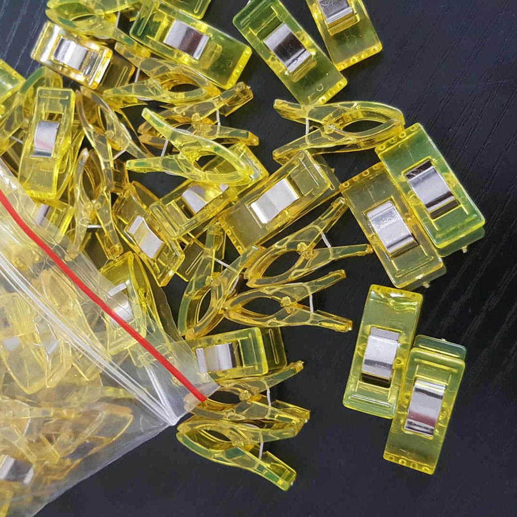 Pinzas de acolchado de plástico para costura, pinzas de costura para encuadernación de retales, herramientas de costura para manualidades