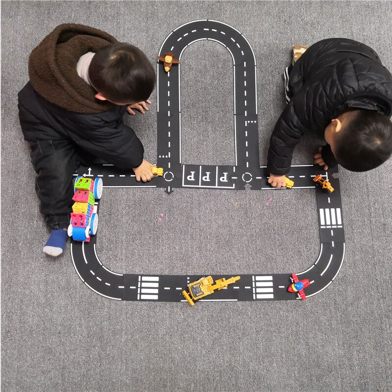 Diy Kids Puzzels Track Spelen Speelgoed Set Pvc Splicing Path Road Auto Puzzel Games Baby Tapijt Play Mat Educatief Leren speelgoed