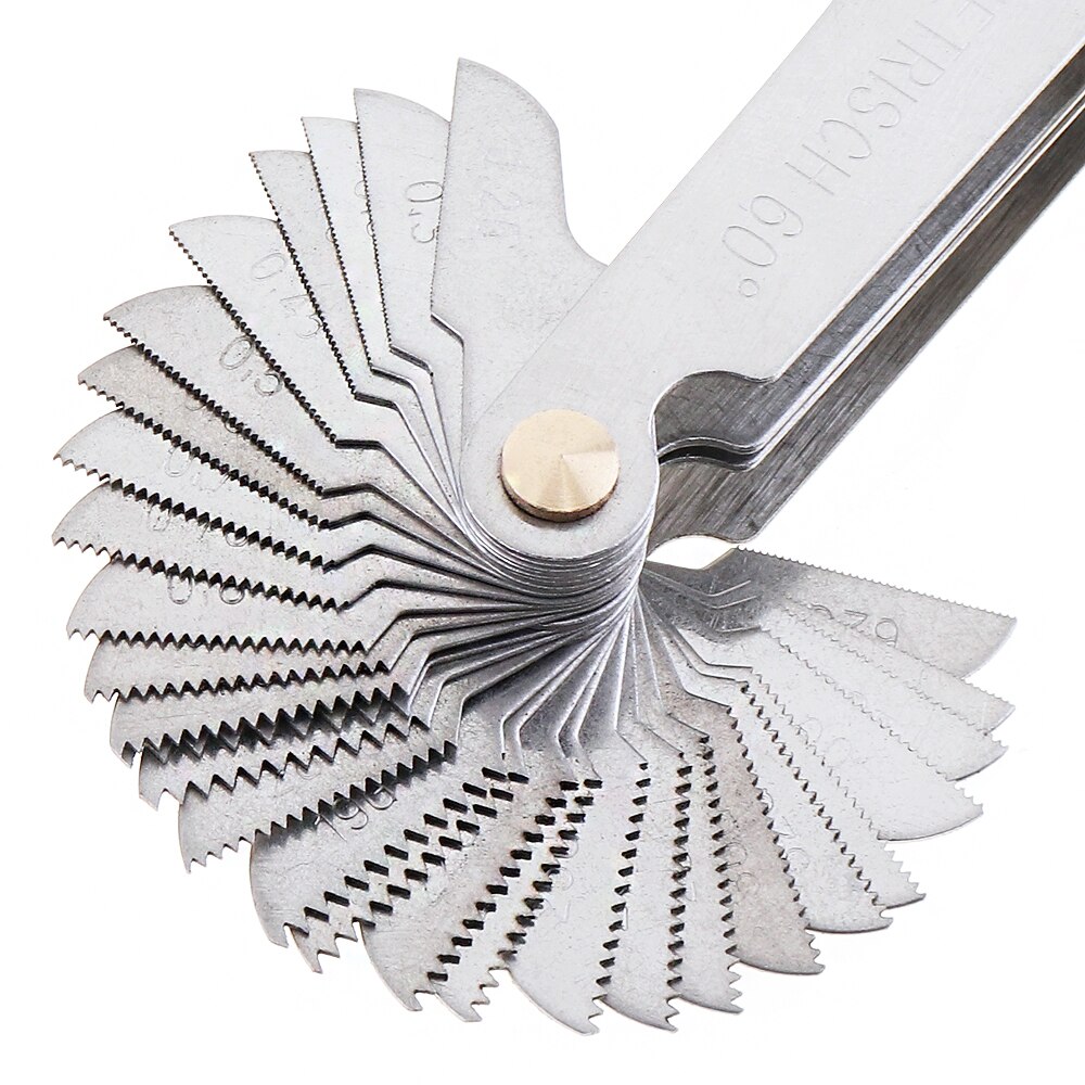 60 Degree Whitworth Metric Inch Thread Plug Gauge Gear Tooth Screw Pitch Gauges Measuring Carbon Steel For Measuring Tool