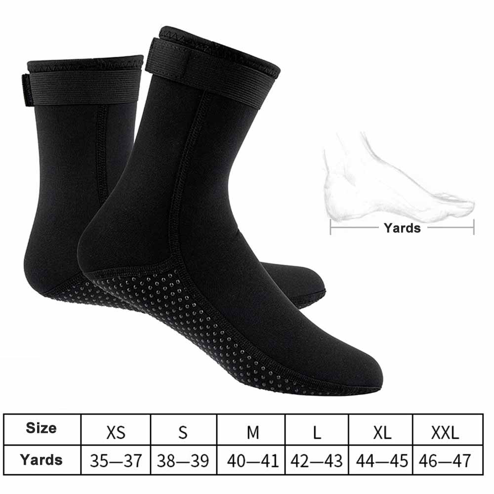 Calcetines de buceo impermeables de neopreno y nailon para playa, antideslizantes, accesorios para surfear y bucear, 3mm