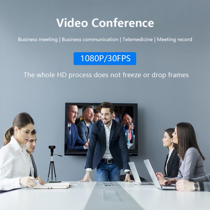 Webcam 1080P Web Camera Full HD Computer Camera 110 Degree Widescreen With Microphone For Video Conference/Video Call/Live