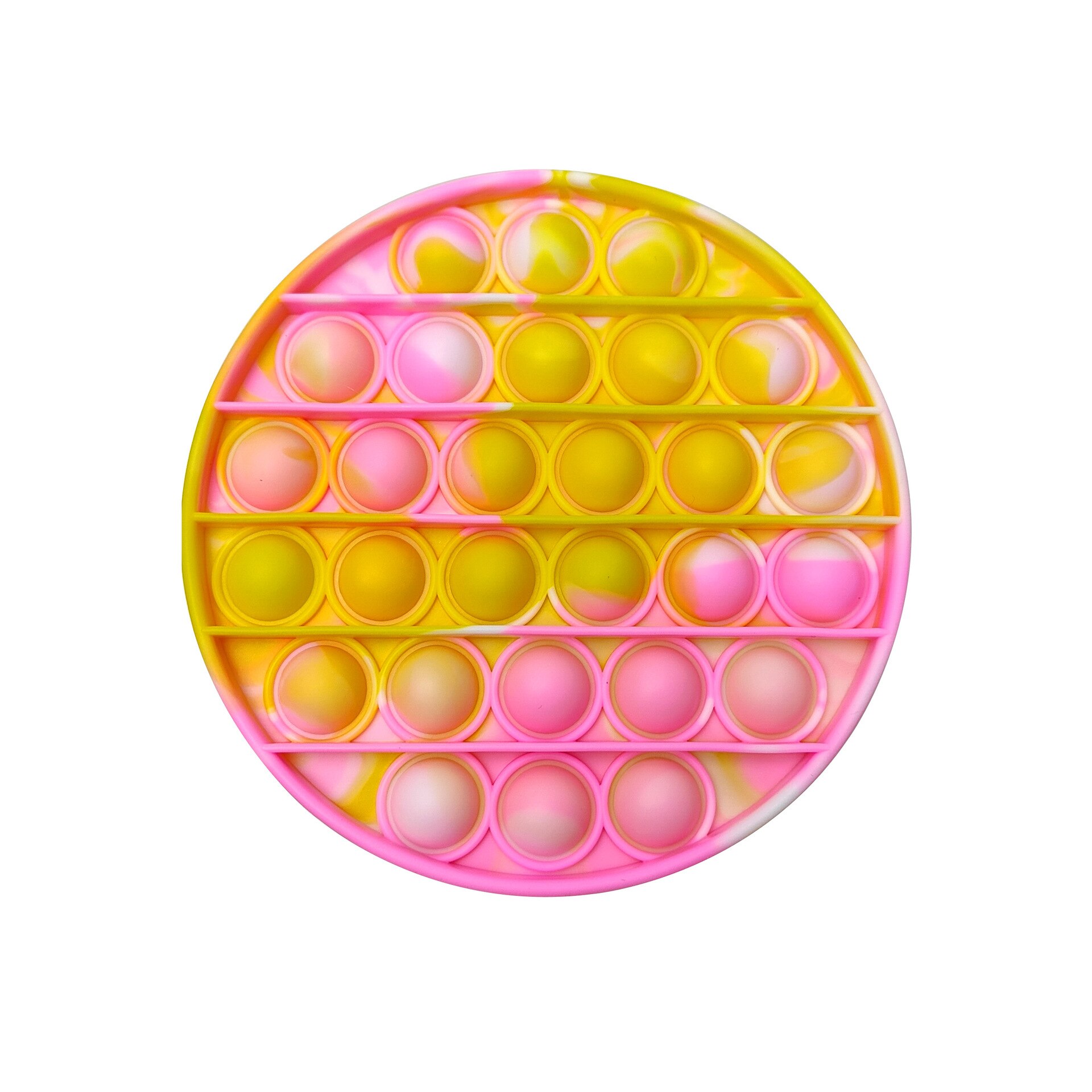 Rainbow Push Bubble Pops Fidget Sensory Toy for Autisim Special Needs Anti-stress Game Stress Relief Squishy Pops It Fidget Toys: Roud-A
