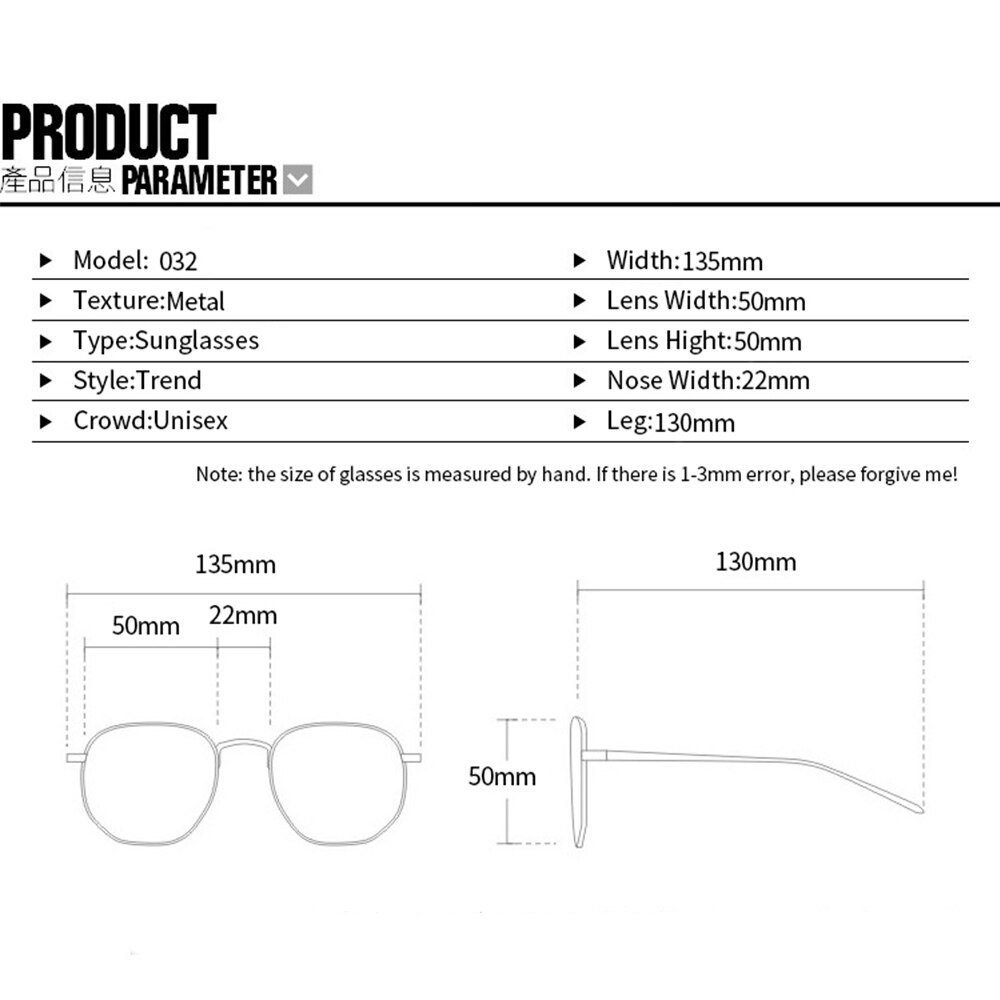 Grandes gafas redondas de montura de gafas de Metal transparente para hombre y mujer monturas para gafas redondas para hombres y mujeres