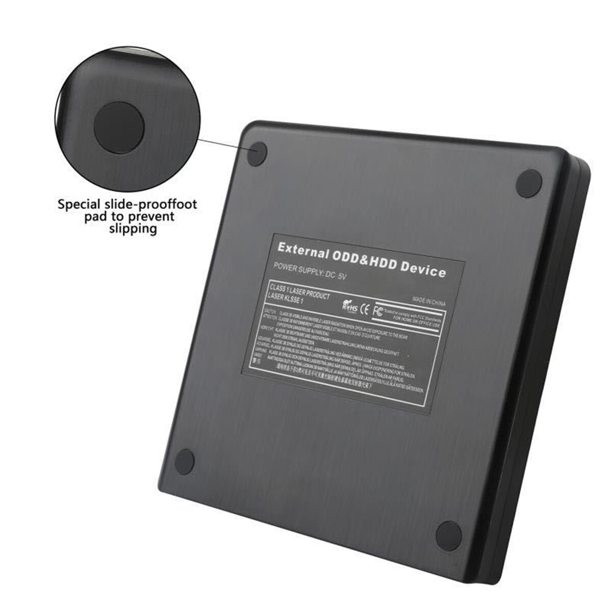 Hoge Snelheid Externe Usb 3.0 Flat Brushed Externe Dvd Rw Brander Cd Writer Slim Draagbare Optische Drive Voor Laptop Pc hp