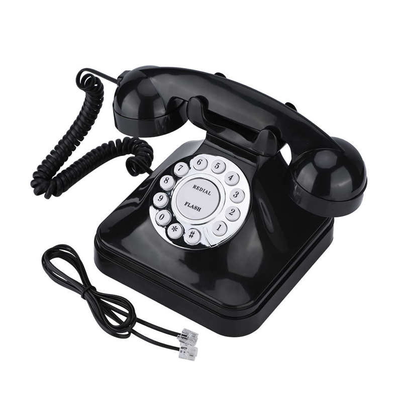 WX-3011 Vintage Zwart Multifunctionele Plastic Huistelefoon Retro Draad Vaste Telefoon Telefon