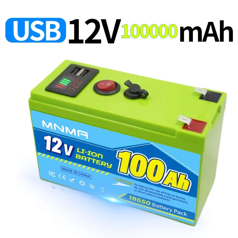 12V 60Ah Lithium Rechargeable LiFeP04 Battery Deep Cycle for Solar Power,UPS🗺️Scooters,Power Wheels,Fish Finder,Built-in BMS