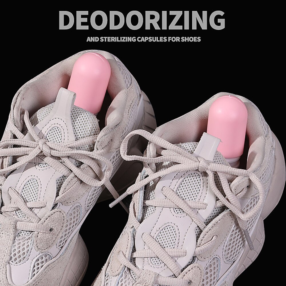 1 par husholdningssko deodorizer skab sterilisator skab sko deodorizer lugtfjerner luftrensende sneakers tørretumbler eliminator
