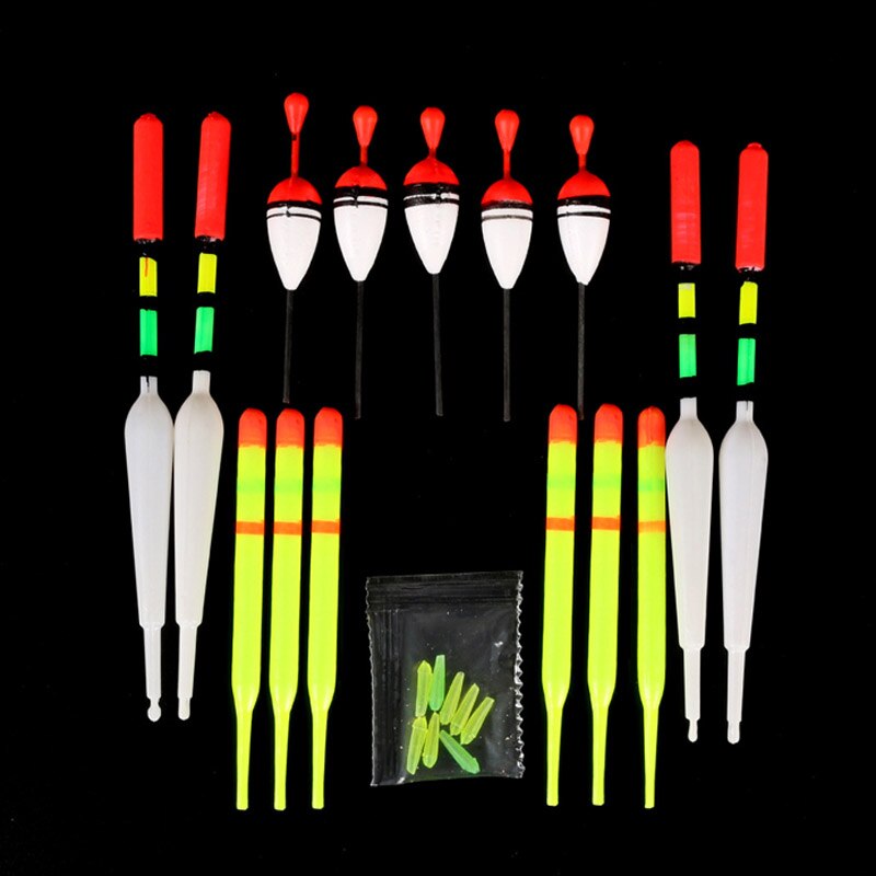 1 Set (15 Stuks) verticale Boeien Offshore Visserijboeien Verschillende Maten Fits Meest Soorten Vissen Riem Visgerei Rubber Lokt