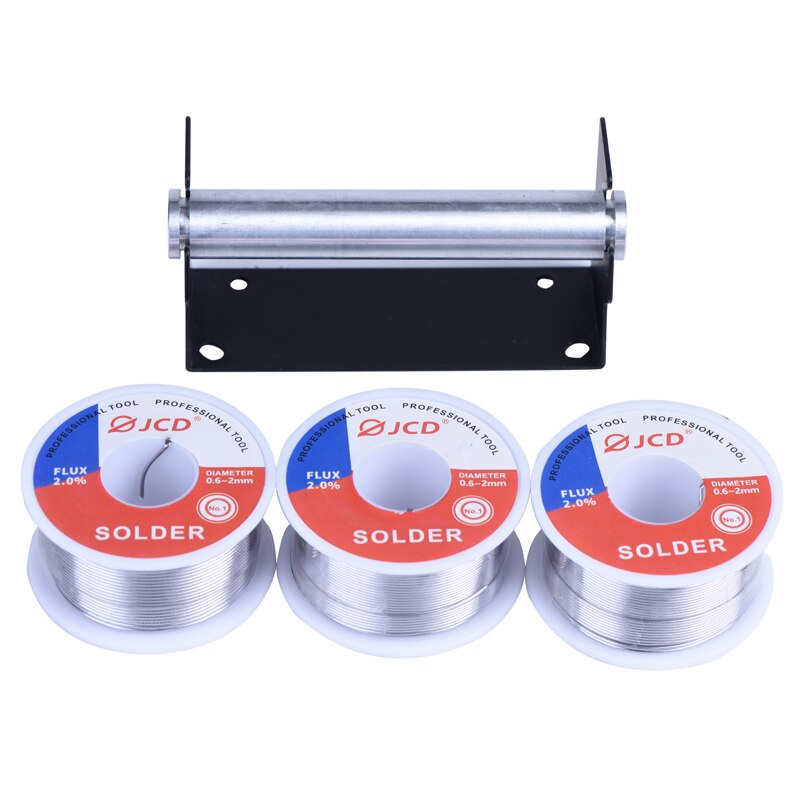 Jcd soldeerdraad 100g sn63/pb37 tin loodlegering soldeerdraad met hars kern voor elektrisch solderen doe-het-zelf werk draadrek