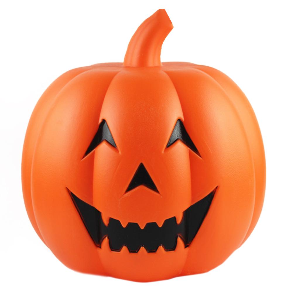 Halloween Kürbis Licht Intelligente Stimme-aktiviert Leuchtenden Kürbis Laterne Lampe Halloween Party Dekoration Ornamente Requisiten: 32x33CM