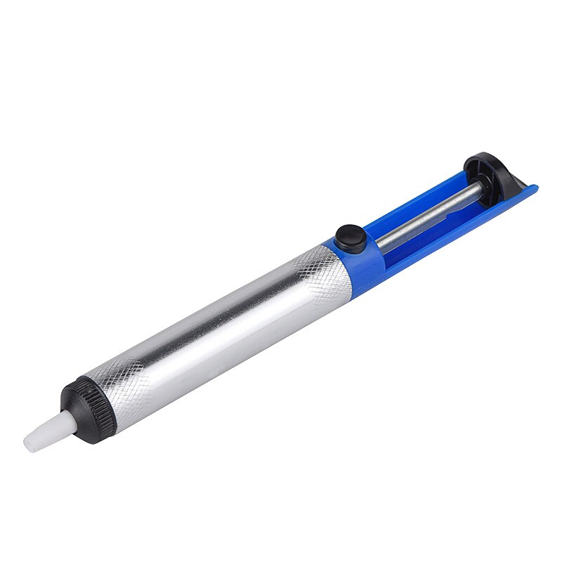 JCD Aluminum Metal Blue/golden Tin Suction Device Suction Pump Welding Suction Cup Pen Vacuum Iron Removal Welding Tool: blue