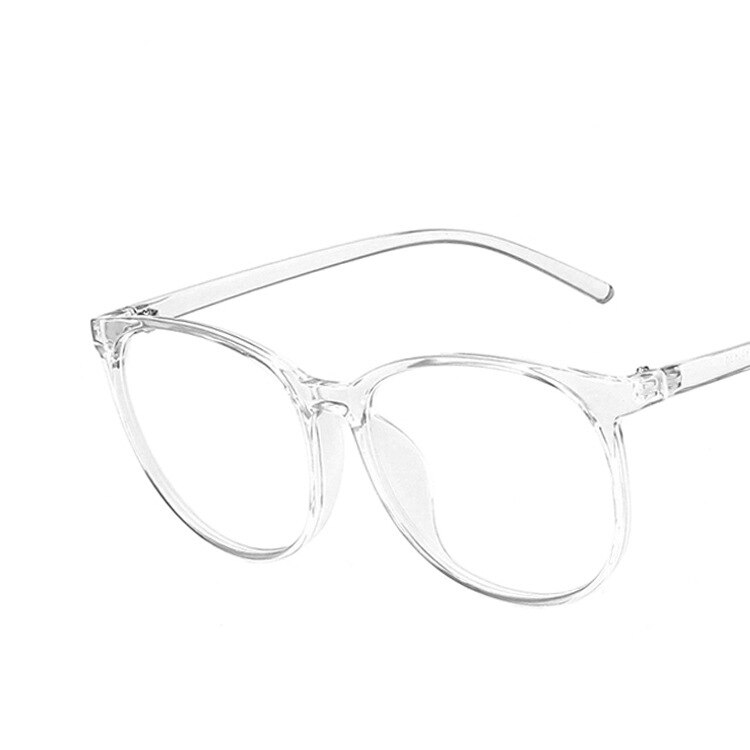 Montura transparente para gafas de ordenador para hombre y mujer, anteojos redondos con bloqueo de luz azul,: transparent F