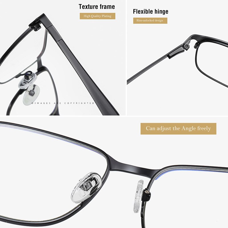 RBENN gafas de ordenador de negocios para hombres, gafas de bloqueo de luz azul de para hombres, gafas de juego Anti luz azul UV400