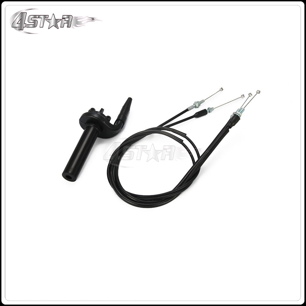 Motorbike Black FCR Throttle Tube With Pull Push Cables For KAWASAKI KX250F KX450F KLX450F SUZUKI RMZ250 RMZ450